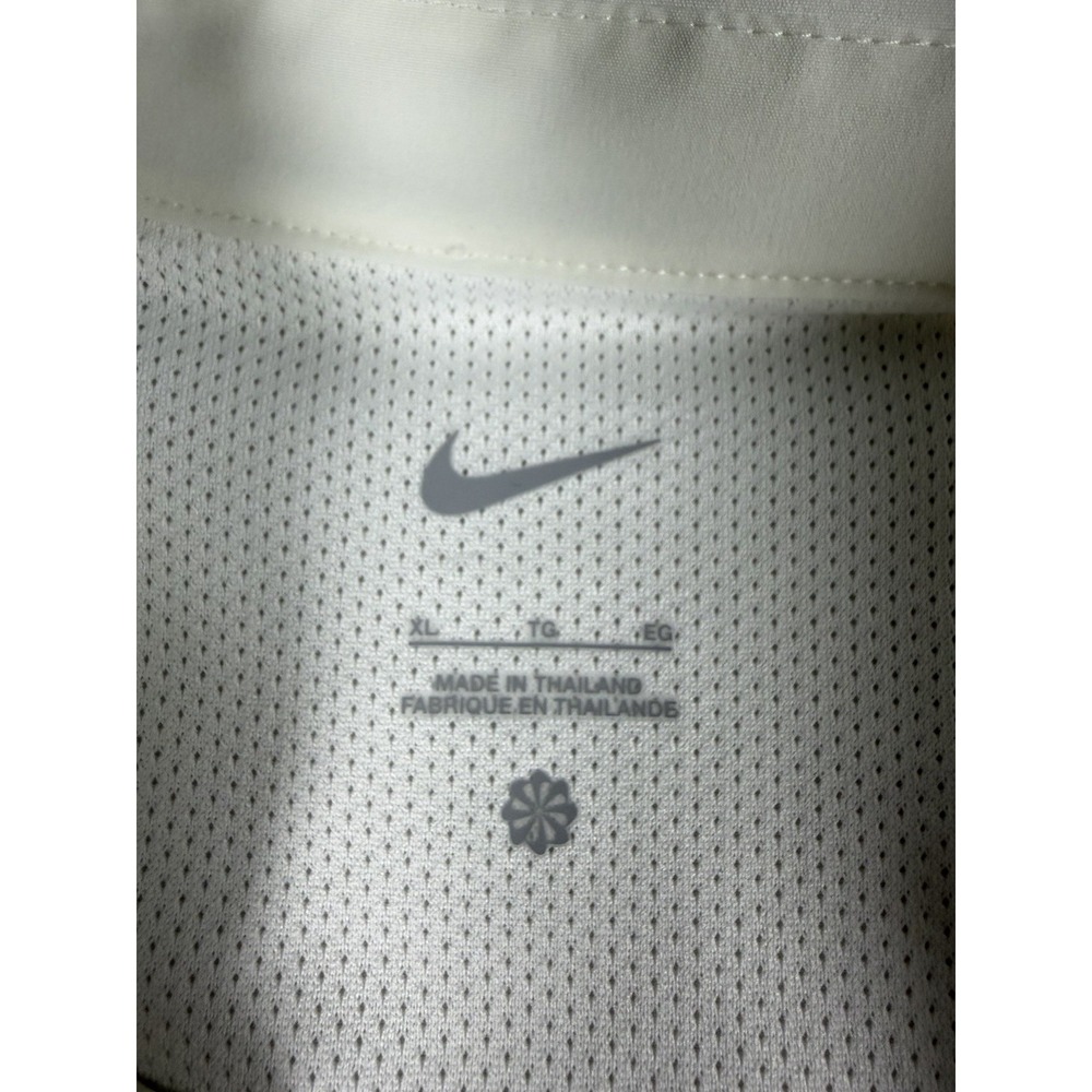 Nike Team Quarter-Zip Pullover Jacket White Blue Mens XL Dri-FIT - Picture 10 of 16